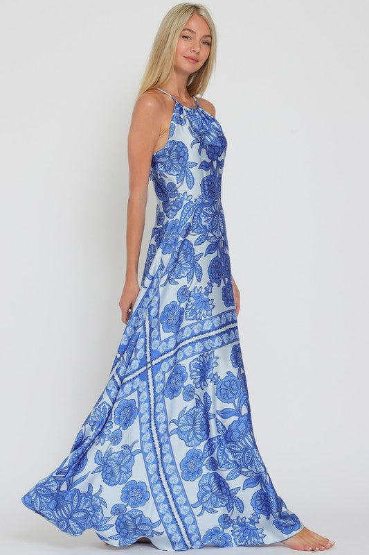 Alaya blue maxi dress