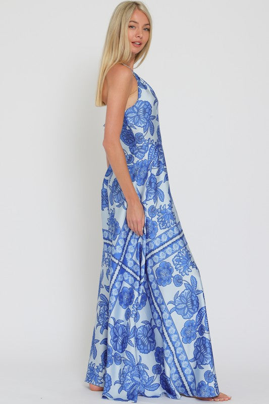 Alaya blue maxi dress