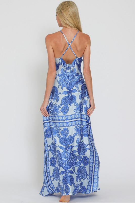 Alaya blue maxi dress