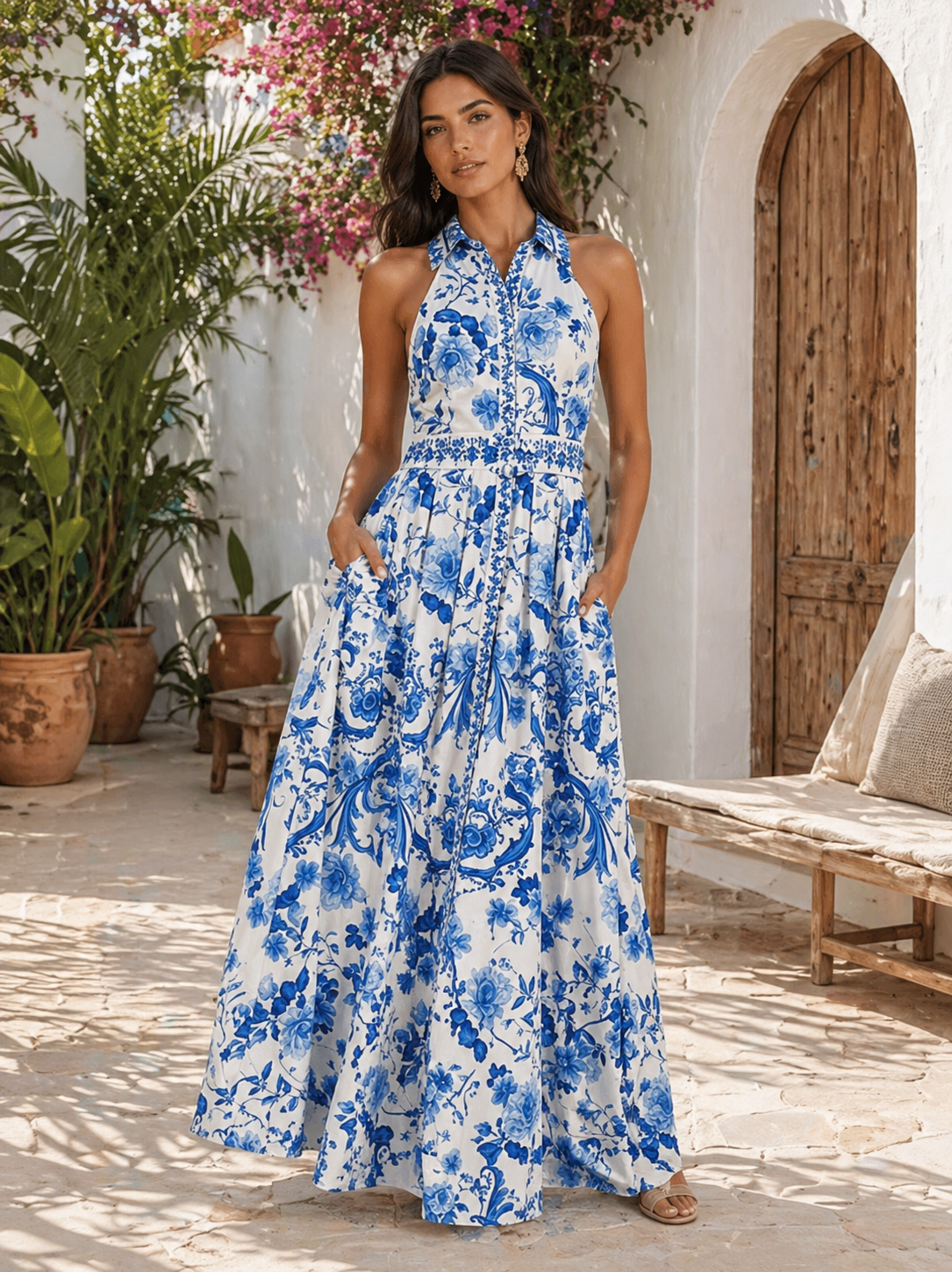 Mykonos maxi dress