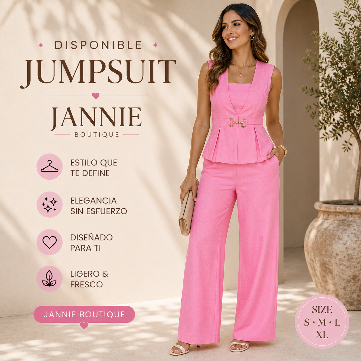 Marbella Belted Jumpsuit