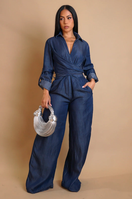 Denim jumpsuit