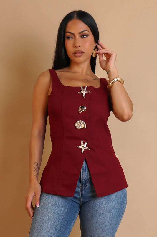 Wrapped up top Red